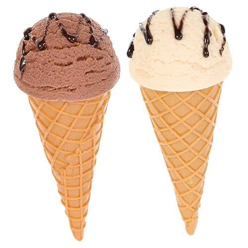 NOLITOY 2Stücke Eismodell aus Simulierte Eiscreme Waffeln für Schaufensterdekoration und Fotografie Kinderspielzeug und Lehrmaterial für Kreative Szenen NOLITOY 2Stücke Eismodell aus Simulierte Eiscreme Waffeln für Schaufensterdekoration und Fotografie Kinderspielzeug und Lehrmaterial für Kreative Szenen von NOLITOY