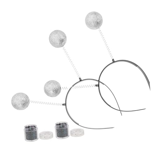 NOLITOY 2sätze Glitzer Ball Boppers Kostüm Kopfbedeckungen Antennen Stirnband Mit Glitzerkugeln Für Halloweenkostüme Und Partys Für Junge Mädchen Und Erwachsene NOLITOY 2sätze Glitzer Ball Boppers Kostüm Kopfbedeckungen Antennen Stirnband Mit Glitzerkugeln Für Halloweenkostüme Und Partys Für Junge Mädchen Und Erwachsene von NOLITOY