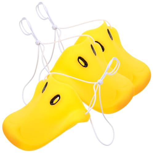 NOLITOY 3 Stück Entennase halloween kostün costume de halloween Kinderfest-Dekoration kalanchoe tierische Nase Schnabel-Accessoire drei Ankleiden Karneval Versorgung Vinyl Yellow NOLITOY 3 Stück Entennase halloween kostün costume de halloween Kinderfest-Dekoration kalanchoe tierische Nase Schnabel-Accessoire drei Ankleiden Karneval Versorgung Vinyl Yellow von NOLITOY