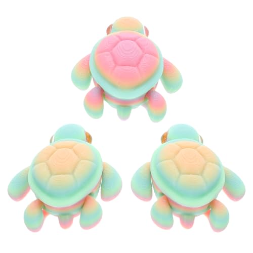 NOLITOY 3 Stück Gedruckte Kleine Schildkrötenfiguren mit Beweglichen Gelenken Leuchtende Nachtschatten Dekoration Stabile Kunststofftiere für Aquarium und Fischbecken Realistische NOLITOY 3 Stück Gedruckte Kleine Schildkrötenfiguren mit Beweglichen Gelenken Leuchtende Nachtschatten Dekoration Stabile Kunststofftiere für Aquarium und Fischbecken Realistische von NOLITOY
