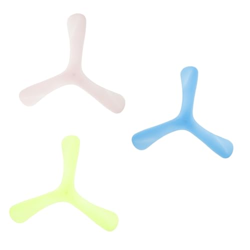 NOLITOY 3 Stück Leuchtender Bumerang Weicher Rückkehr und Erwachsene Outdoor Camping Familienzeit und Freizeitspaß Zufällige Farbe Zufällige Farbe von NOLITOY