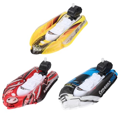 NOLITOY 3 Stück Lustiges Springbrunnenspielzeug Poolspielzeug Badespielzeugboot -schlauchboot Boot Badespielzeug Kinderspielzeug Babyspielzeug Badewannenspielzeug Babyzubehör Rot von NOLITOY