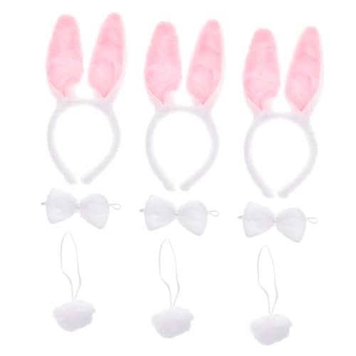 NOLITOY 3 Stück Plüsch Hasenohren Haarband mit Schleifen und Weicher Kopfschmuck für Frauen und Mädchen Cosplay Party Kostüm Zubehör für Geburtstag Karneval Weihnachten Zufällige Farbe NOLITOY 3 Stück Plüsch Hasenohren Haarband mit Schleifen und Weicher Kopfschmuck für Frauen und Mädchen Cosplay Party Kostüm Zubehör für Geburtstag Karneval Weihnachten Zufällige Farbe von NOLITOY