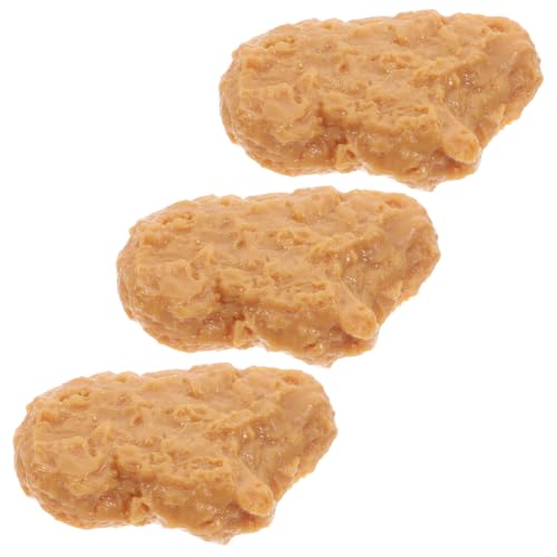 NOLITOY 3 Stück Realistisches Chicken Nugget Modell Detailgetreue Fake Food Fleisch Requisiten für Küche Restaurant Fotografie Vielseitig Einsetzbar Täuschend Echte Optik NOLITOY 3 Stück Realistisches Chicken Nugget Modell Detailgetreue Fake Food Fleisch Requisiten für Küche Restaurant Fotografie Vielseitig Einsetzbar Täuschend Echte Optik von NOLITOY