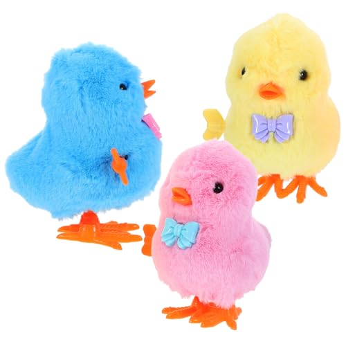 NOLITOY 3 Stück Teiliges Aufziehspielzeug Küken Kleine Springende Hühner aus Robustem Material Handliches Design für Partyspielzeug und Osterdekoration Fördert Zufällige Farbe NOLITOY 3 Stück Teiliges Aufziehspielzeug Küken Kleine Springende Hühner aus Robustem Material Handliches Design für Partyspielzeug und Osterdekoration Fördert Zufällige Farbe von NOLITOY