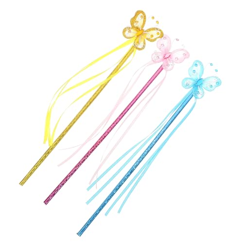 NOLITOY 3 Stück Teiliges Feenstab Schmetterlings Motiv Farbenfroh Leicht Griffig Cosplay Tanzstab für Bühnenauftritte Verkleidung Party Dekoration Mädchen Zubehör NOLITOY 3 Stück Teiliges Feenstab Schmetterlings Motiv Farbenfroh Leicht Griffig Cosplay Tanzstab für Bühnenauftritte Verkleidung Party Dekoration Mädchen Zubehör von NOLITOY