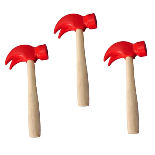 NOLITOY 3 Stück Teiliges Holzhammer Naturbelassen Robust und Sicher Realistische Wartungswerkzeuge für DIY Rollenspiele Leicht und Handlich für Kleine Handwerker Ab Jahren NOLITOY 3 Stück Teiliges Holzhammer Naturbelassen Robust und Sicher Realistische Wartungswerkzeuge für DIY Rollenspiele Leicht und Handlich für Kleine Handwerker Ab Jahren von NOLITOY