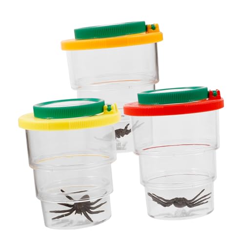 NOLITOY 3 Stück Teiliges Insekten Beobachtungsset mit Transparentem Vergrößerungsglas Praktische Beobachtungslupe für Schüler Lernspielzeug zur Genauen Insektenbeobachtung und NOLITOY 3 Stück Teiliges Insekten Beobachtungsset mit Transparentem Vergrößerungsglas Praktische Beobachtungslupe für Schüler Lernspielzeug zur Genauen Insektenbeobachtung und von NOLITOY