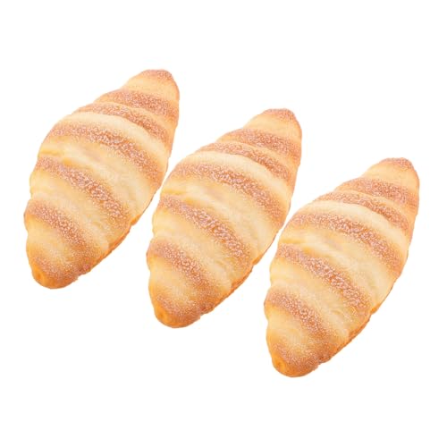 NOLITOY 3 Stück Künstliches Croissant Realistisches Fake Brot Zur Präsentation Dekoratives Lebensmittel Für Bäckerei Fotografie Küche Simuliertes Brot Leicht Tragbar Für NOLITOY 3 Stück Künstliches Croissant Realistisches Fake Brot Zur Präsentation Dekoratives Lebensmittel Für Bäckerei Fotografie Küche Simuliertes Brot Leicht Tragbar Für von NOLITOY