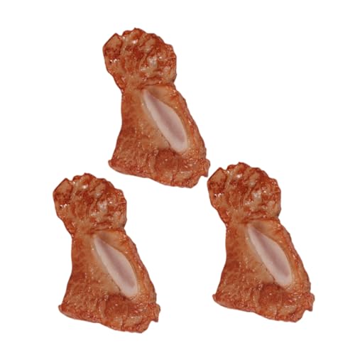 NOLITOY 3 Stück Teiliges PVC Fake Fleisch Realistische Küchen Deko Künstliche Steak Nachbildung für Party Fotografie Shop Restaurant von NOLITOY