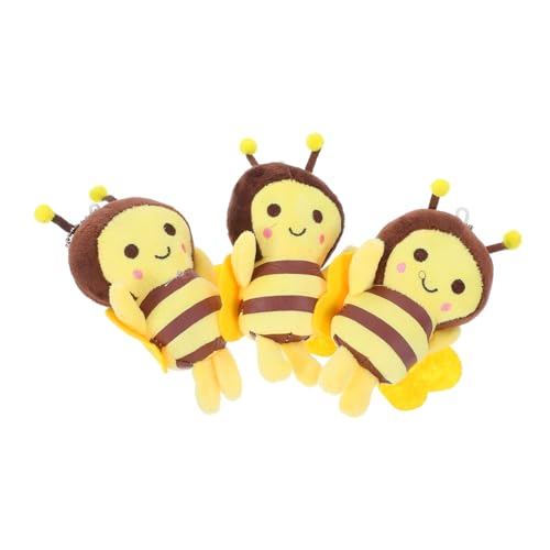 NOLITOY 3 Stück Teiliges Plüsch Bienen Anhänger Weiches Stofftier Schlüsselanhänger Niedlicher Bienen Anhänger mit Kette für Rucksack Handtasche zu Geburtstag und Festen NOLITOY 3 Stück Teiliges Plüsch Bienen Anhänger Weiches Stofftier Schlüsselanhänger Niedlicher Bienen Anhänger mit Kette für Rucksack Handtasche zu Geburtstag und Festen von NOLITOY