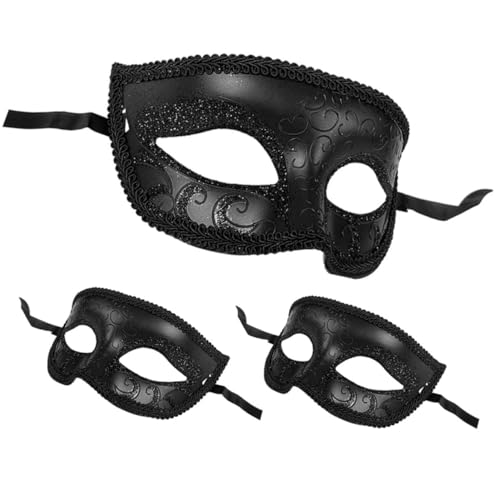 NOLITOY 3 Stück Teiliges Spitzen halbgesichts masken Karneval Halloween Cosplay Stilvolle Venezianische Masken für Erwachsene Komfortabel und Langlebig für Kostümpartys und Maskenbälle NOLITOY 3 Stück Teiliges Spitzen halbgesichts masken Karneval Halloween Cosplay Stilvolle Venezianische Masken für Erwachsene Komfortabel und Langlebig für Kostümpartys und Maskenbälle von NOLITOY