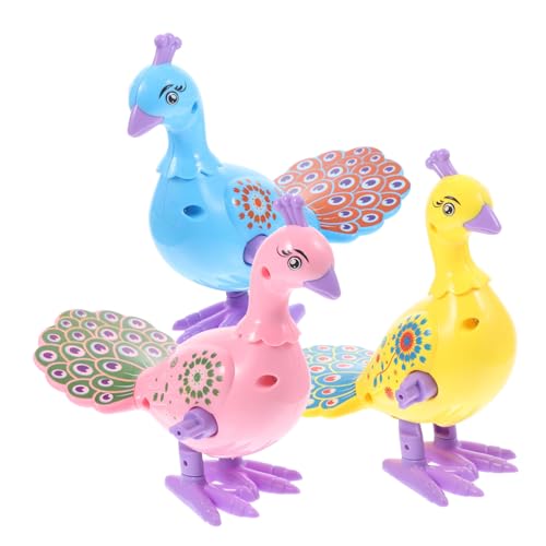 NOLITOY 3 Stück Teiliges Wind up Uhrwerkspielzeug Lustige Bewegliche Pfau Figuren für Junge Mädchen und Kleinkinder ohne Batterien aus Sicherem NOLITOY 3 Stück Teiliges Wind up Uhrwerkspielzeug Lustige Bewegliche Pfau Figuren für Junge Mädchen und Kleinkinder ohne Batterien aus Sicherem von NOLITOY