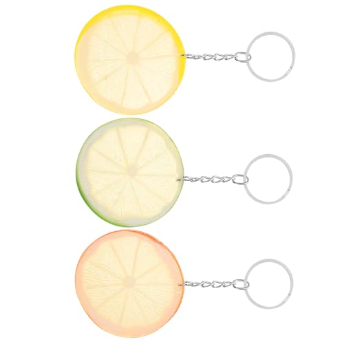 NOLITOY 3 Stück Zitronenscheibe Bag Charms für Damen Dekorative Schlüsselanhänger für Handtaschen und Alltag NOLITOY 3 Stück Zitronenscheibe Bag Charms für Damen Dekorative Schlüsselanhänger für Handtaschen und Alltag von NOLITOY