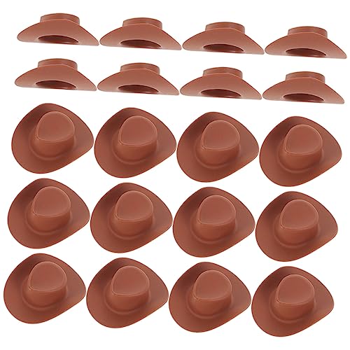 NOLITOY 30 Stück Mini Cowboyhüte Austauschbare Puppenhüte Dekorative Miniaturhüte für Bastelprojekte und Puppenhäuser Entzückendes Zubehör für Kreative Deko NOLITOY 30 Stück Mini Cowboyhüte Austauschbare Puppenhüte Dekorative Miniaturhüte für Bastelprojekte und Puppenhäuser Entzückendes Zubehör für Kreative Deko von NOLITOY