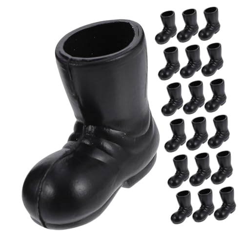 NOLITOY 30 Stück Mini Weihnachtsstiefel Dekorative Weihnachtsfiguren für Tischdeko und Miniaturhäuser Niedliche Santa Boots für Festliche Anlässe und Kreative Wohnaccessoires von NOLITOY