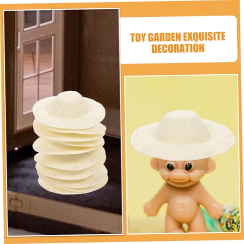NOLITOY 30 Stück Miniatur Strohhalm Hüte für Basteln Kleine DIY Puppenhüte Handgewebte Dekorative Mini Hüte in Beige Robust und Farbbeständig für Puppenhaus und Scrapbook Zubehör NOLITOY 30 Stück Miniatur Strohhalm Hüte für Basteln Kleine DIY Puppenhüte Handgewebte Dekorative Mini Hüte in Beige Robust und Farbbeständig für Puppenhaus und Scrapbook Zubehör von NOLITOY