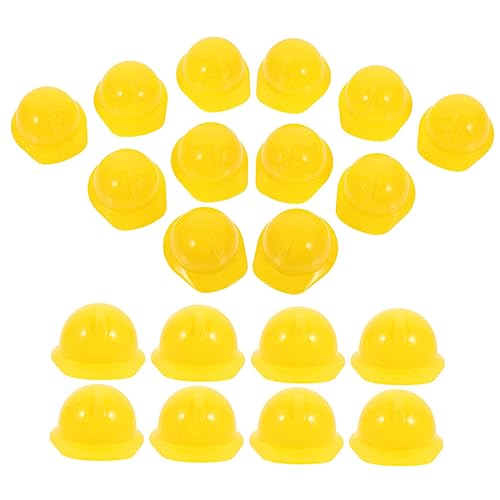 NOLITOY 30 Stück Teiliges Mini bauhelm Robustem Kunststoff Vielseitiger Mini schutzhelm und Deko für Puppen Haustiere und Baustellen Partys Kompakt und Leicht für Outdoor aktivitäten von NOLITOY