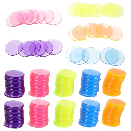 NOLITOY 300 Stück Bingo Chips Transparente Spielchips für Partyspiele Bingo und Mathematik als Spielzubehör für Familien und Freunde NOLITOY 300 Stück Bingo Chips Transparente Spielchips für Partyspiele Bingo und Mathematik als Spielzubehör für Familien und Freunde von NOLITOY