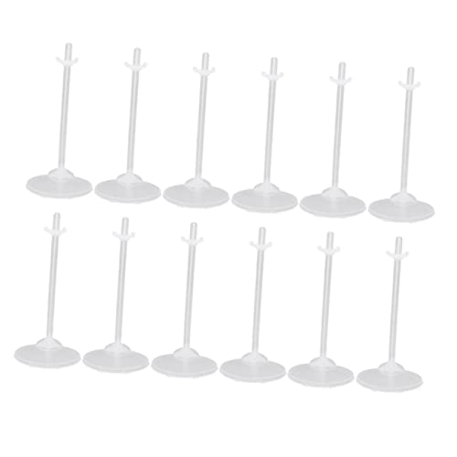 NOLITOY 36 Stück Puppenständer Transparent Display Halter für Figuren Stabile Kunststoffhalterung für Puppen für Regale Tische und Spielzeugpräsentation NOLITOY 36 Stück Puppenständer Transparent Display Halter für Figuren Stabile Kunststoffhalterung für Puppen für Regale Tische und Spielzeugpräsentation von NOLITOY