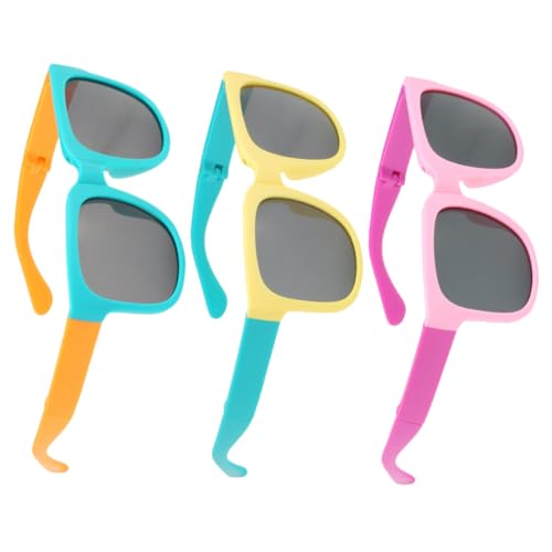 NOLITOY 3Paare Sonnenbrille Faltbare Sonnenbrillen für Jungen Süße Sonnenbrillen für Strand Sommerpartys Robuster Sicherer Rahmen NOLITOY 3Paare Sonnenbrille Faltbare Sonnenbrillen für Jungen Süße Sonnenbrillen für Strand Sommerpartys Robuster Sicherer Rahmen von NOLITOY