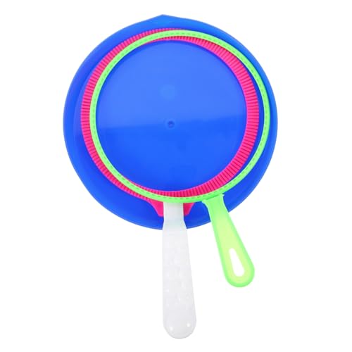 NOLITOY 3Stücke Teiliges Bubble Ring Set für Seifenblasenmacher mit Großem Blasring und Zubehör Farbenfroh für Outdoor Spielspaß und Partys von NOLITOY