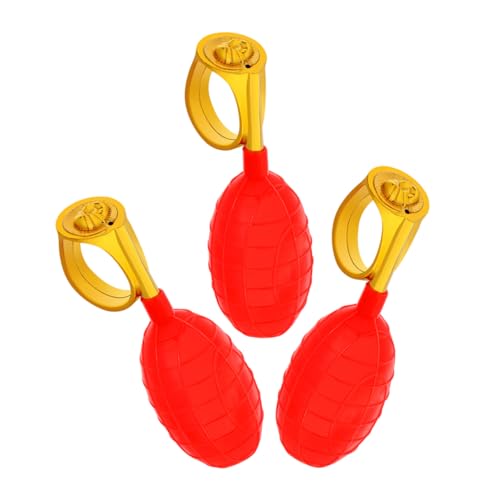 NOLITOY 3pcs Rotwasserspray Ring Streiche Aprilscherz 'Day Trick Squirt Spielzeug Für Kinder Erwachsene Lustige Partyspiele Kreative Praktische Witze von NOLITOY