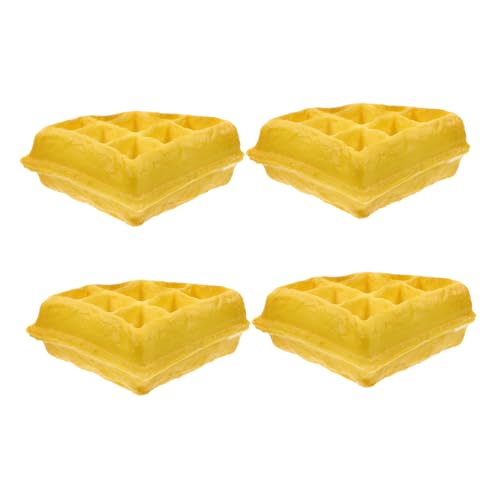 NOLITOY 4 STÜCKE Teiliges Realistisches Waffelmodell Künstliche Lebensmittel Deko Vielseitig für Küche Party Restaurant Lebensechte Simulation Leicht Transportierbar Dekoratives NOLITOY 4 STÜCKE Teiliges Realistisches Waffelmodell Künstliche Lebensmittel Deko Vielseitig für Küche Party Restaurant Lebensechte Simulation Leicht Transportierbar Dekoratives von NOLITOY