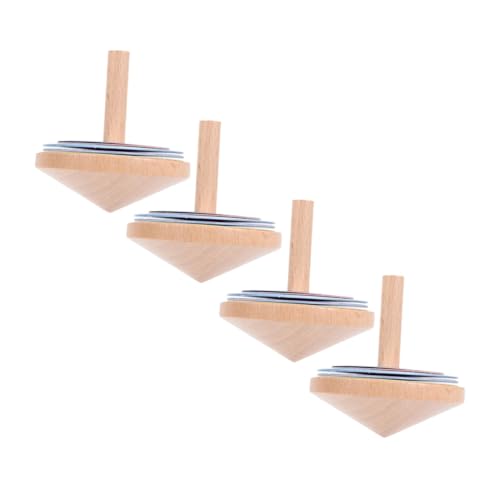 NOLITOY 4 Sätze Bunte Holz für Tragbarer Leichter Gyro mit Hochwertiger Verarbeitung für Outdoor Spiel Motorik NOLITOY 4 Sätze Bunte Holz für Tragbarer Leichter Gyro mit Hochwertiger Verarbeitung für Outdoor Spiel Motorik von NOLITOY