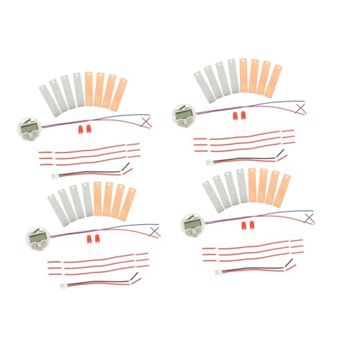NOLITOY 4 Sätze DIY Fruchtbatterie Experimentierkasten mit Kupfer Elektroden Inklusive Kartoffel Zitrone Orange für Stem Wissenschaftsprojekt zur Elektrizitätslehre und Physikunterricht von NOLITOY