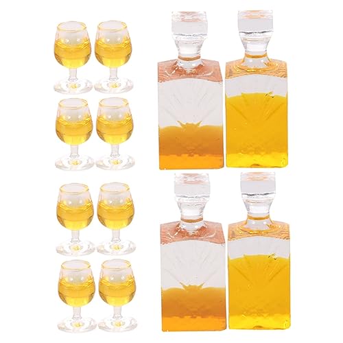 NOLITOY 4 Sätze Miniatur Weinflaschen Dekorative Harzflaschen Mini Modelle für Puppenhaus DIY Fotorequisiten Kompakte Realistische Mini Flaschen Zubehör NOLITOY 4 Sätze Miniatur Weinflaschen Dekorative Harzflaschen Mini Modelle für Puppenhaus DIY Fotorequisiten Kompakte Realistische Mini Flaschen Zubehör von NOLITOY