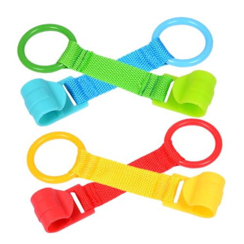 NOLITOY 4 Stück Babybett Pull Up Ringe Hängende Unterstützung für Kleinkinder Steh und Gehtraining Sicher und Langlebig für Spielplatz und Kinderzimmer Blau Grün Rot Gelb NOLITOY 4 Stück Babybett Pull Up Ringe Hängende Unterstützung für Kleinkinder Steh und Gehtraining Sicher und Langlebig für Spielplatz und Kinderzimmer Blau Grün Rot Gelb von NOLITOY