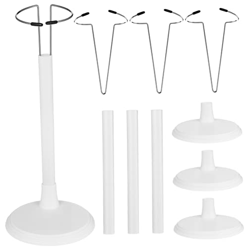 NOLITOY 4 Stück Doll Hohe Puppenhalter für Stabile Präsentation Verstellbare Puppenständer für Sammlerstücke und Heimdekoration Leicht zu Montieren und Platzsparend von NOLITOY