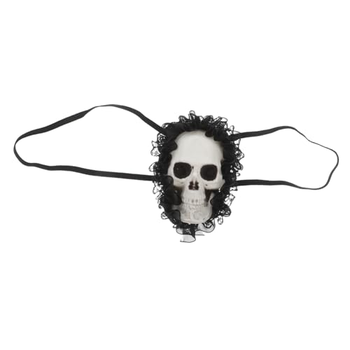 NOLITOY 4 Stück Einzigartige Augenklappe Party-augenklappe Partyzubehör Dekorative Augenabdeckung Vintage Augenmaske Gothic Augenklappe Schädel-augenmaske Black Plastik von NOLITOY