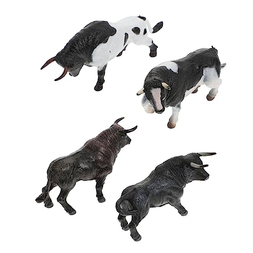 NOLITOY 4 Stück Kuh Modellset Teiliges von Kreativen Tierfiguren für Lernspielzeug und Stilvolle Dekoration für Zuhause oder Büro Realistische Simulation Tiere NOLITOY 4 Stück Kuh Modellset Teiliges von Kreativen Tierfiguren für Lernspielzeug und Stilvolle Dekoration für Zuhause oder Büro Realistische Simulation Tiere von NOLITOY