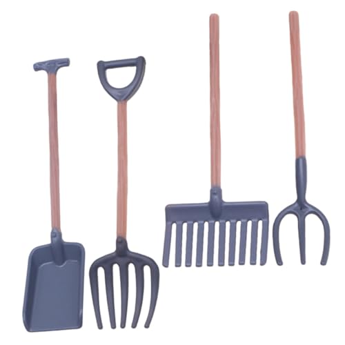 NOLITOY 4 Stück Miniatur Farmwerkzeug Teiliges Dekorationsset für Puppenhäuser Realistische Gartenaccessoires für Kreative Miniaturlandschaften NOLITOY 4 Stück Miniatur Farmwerkzeug Teiliges Dekorationsset für Puppenhäuser Realistische Gartenaccessoires für Kreative Miniaturlandschaften von NOLITOY