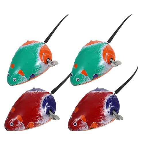 NOLITOY 4 Stück Teiliges Aufziehbares Blechspielzeug Mäuse Aufziehmechanismus Maus mit Sicherem Spielmechanismus für Lernen und Batteriefrei Langlebig und Dekorativ Zufällige Farbe NOLITOY 4 Stück Teiliges Aufziehbares Blechspielzeug Mäuse Aufziehmechanismus Maus mit Sicherem Spielmechanismus für Lernen und Batteriefrei Langlebig und Dekorativ Zufällige Farbe von NOLITOY
