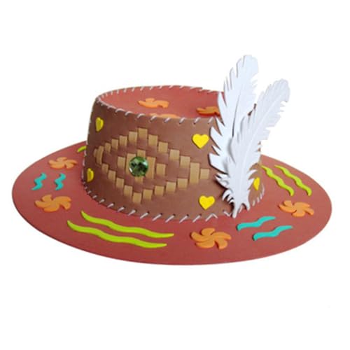 NOLITOY 4 Stück Teiliges DIY Sonnenhut aus Sicherem EVA mit Niedlichen Cartoon motiven Einfach zu Nähen Pädagogisches Bastelset für Kindergarten Kreativspielzeug für Mädchen und Jungen NOLITOY 4 Stück Teiliges DIY Sonnenhut aus Sicherem EVA mit Niedlichen Cartoon motiven Einfach zu Nähen Pädagogisches Bastelset für Kindergarten Kreativspielzeug für Mädchen und Jungen von NOLITOY