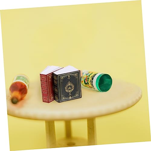 NOLITOY 4 Stück Teiliges Mini Puppenhaus Buch Klassische Miniatur Dekoration aus Papier Handliche Kinderzimmer Deko Detailreiche Puppenhaus Zubehör für Jungen und Mädchen NOLITOY 4 Stück Teiliges Mini Puppenhaus Buch Klassische Miniatur Dekoration aus Papier Handliche Kinderzimmer Deko Detailreiche Puppenhaus Zubehör für Jungen und Mädchen von NOLITOY