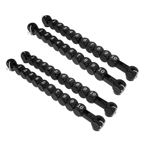 NOLITOY 4 Stück Teiliges Tischfußball-Scoreboard Ersatz-Scoring-einheiten Leicht Installierbar Schwarz für Familienspiele und Geselliges Spiel Kompatibel mit Foosball-tischteilen von NOLITOY