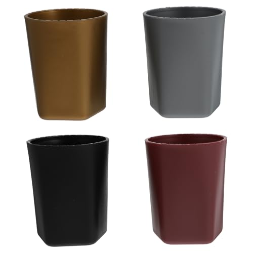 NOLITOY 4 Stück Teiliges Würfelbecherset Kunststoff mit Professionellem Ktv Dice Holder Vielseitig für Brettspiele und Indoor Unterhaltung Platzsparend und Modisch in Schwarz Silber Gold NOLITOY 4 Stück Teiliges Würfelbecherset Kunststoff mit Professionellem Ktv Dice Holder Vielseitig für Brettspiele und Indoor Unterhaltung Platzsparend und Modisch in Schwarz Silber Gold von NOLITOY