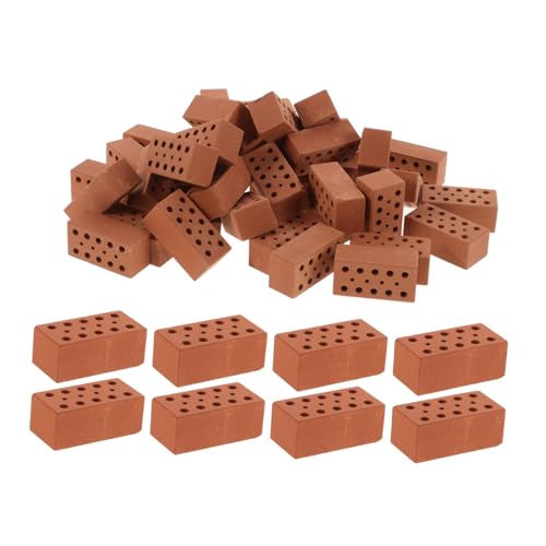 NOLITOY 40 Stück Teiliges Miniatur bausteine aus Realistische Kleine Ziegelmodelle für Architektur DIY Pädagogisches Bauspielzeug zur Motorischer Fähigkeiten und Kreativer Bauprojekte von NOLITOY