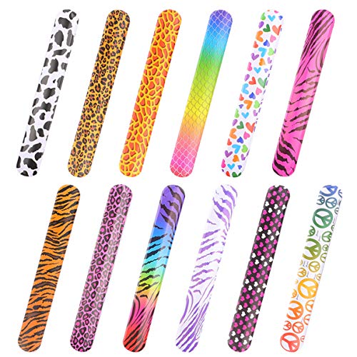 NOLITOY 45 Stück Teiliges Slap Armbänder für Bunten Mustern Spaßige Partyaccessoires für Geburtstagsfeiern und Mitgebsel Zufällige Designs von NOLITOY