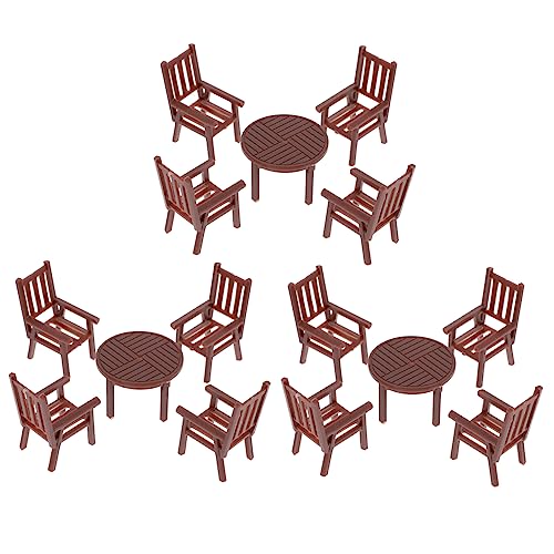 NOLITOY 4Sätze Mini Schreibtischstuhl Set Teiliges Puppenhaus Zubehör für Kreative Spielwelten Langlebige Kunststoffmöbel für Playhouse Dekoration für Kinderzimmer von NOLITOY