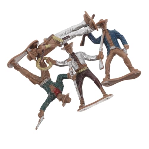 NOLITOY 4Stücke Cowboy Figuren Western Dekoration für Partys und Sammler Einzigartige Statue aus Figuren für Themen Dekorationen und Heimaccessoires NOLITOY 4Stücke Cowboy Figuren Western Dekoration für Partys und Sammler Einzigartige Statue aus Figuren für Themen Dekorationen und Heimaccessoires von NOLITOY