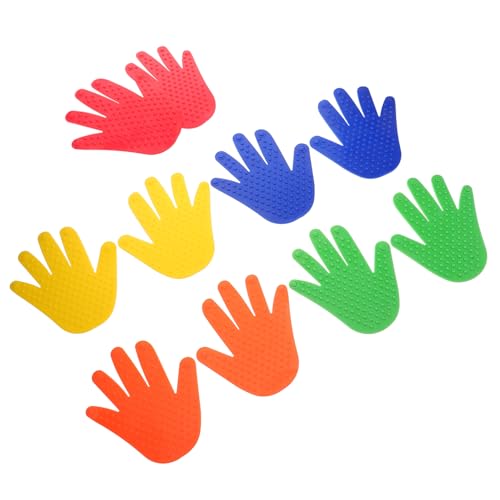 NOLITOY 5 Paare Hand und Fußabdruck Sensomotorische Trainingsmatten rutschfeste Teppichmarker für Erwachsene für Koordinationstraining und Interaktive Lernspiele und von NOLITOY