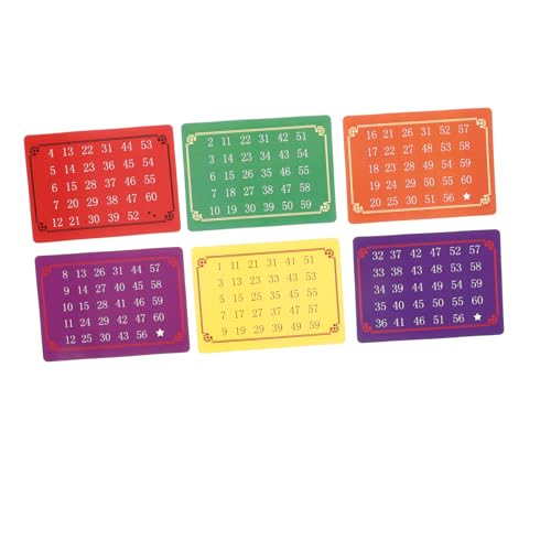 NOLITOY 5 Sätze Mind Reading Toy Telepathic Number Cards für Halloween Tricks Interaktive Zauberkarte für Bühnenaufführungen und Partys für Verblüffende Mentale Darbietungen von NOLITOY