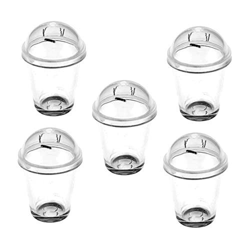 NOLITOY 5 Stück Mini -Cup -Modell Mini-kaffeetassen Milchtea -tassen Becher Winzig Mini-tassen Miniatur Mini -kaffeetassen Tassen Mit Deckel Modelle Teetasse Transparent Plastik NOLITOY 5 Stück Mini -Cup -Modell Mini-kaffeetassen Milchtea -tassen Becher Winzig Mini-tassen Miniatur Mini -kaffeetassen Tassen Mit Deckel Modelle Teetasse Transparent Plastik von NOLITOY