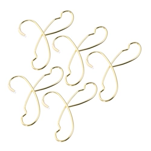 NOLITOY 5 Stück Mini Kleiderbügel aus Metall Gold für Puppenkleider Bjd Puppen Kleidung Aufhänger ohne Geruch Robust und Praktisch für Puppenschränke und Miniaturhäuser von NOLITOY