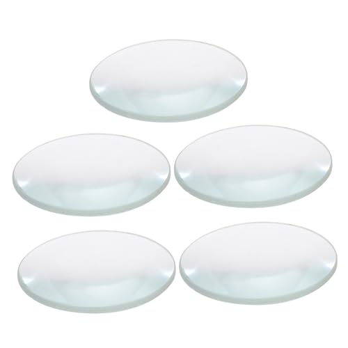 NOLITOY 5 Stück Optische Linse Groß Optisch Physik Konvexe Linse Bikonvexe Linse Brille Doppelte Konvexe Linse Konvexe Linsen Für Teleskop Laborlinsen Wissenschaft Konvexe Linse von NOLITOY